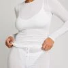 Negative Underwear Whipped Long Sleeve In White Lounge