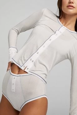 Negative Underwear Whipped Cardi In Moon Colorblock