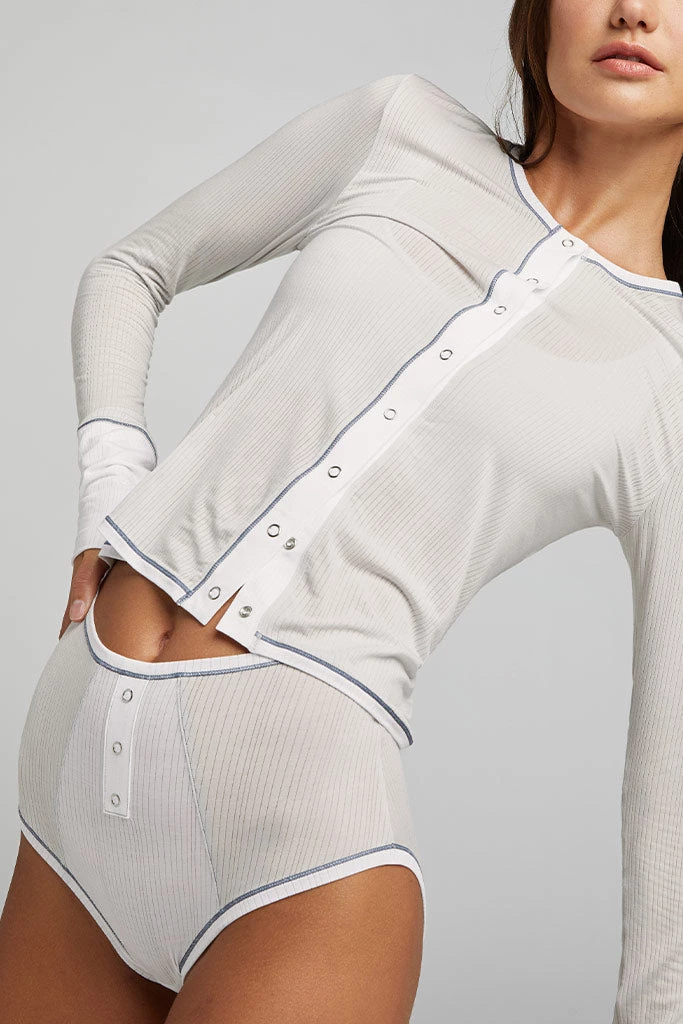 Negative Underwear Whipped Cardi In Moon Colorblock 2 Negative Underwear Whipped Cardi In Moon Colorblock