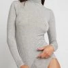 Negative Underwear Whipped Turtleneck In Heather Grey