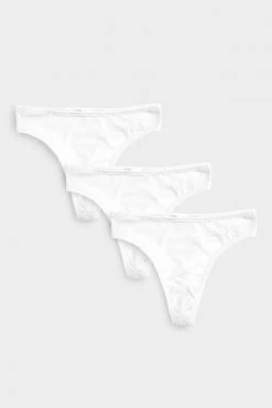 Negative Underwear Underwear Cotton Thong In White (Pack) 11 Negative Underwear Underwear Cotton Thong In White (Pack)