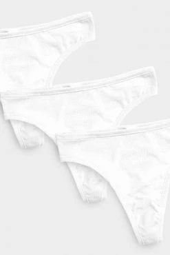 Negative Underwear Underwear Cotton Thong In White (Pack) 12 Negative Underwear Underwear Cotton Thong In White (Pack)