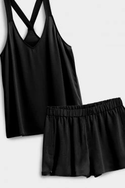 Negative Underwear Supreme Sleep Tank + Short In Black (Pack) Lounge