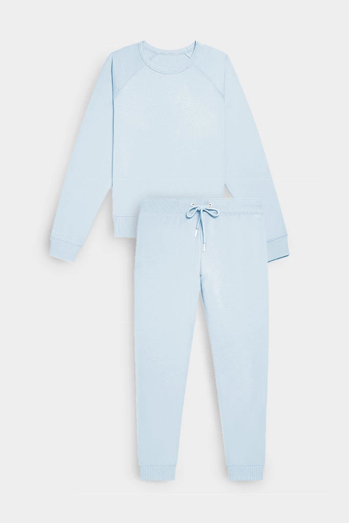 Negative Underwear Lounge Club Crew + Club Jogger In Glacier (Pack) 1 Negative Underwear Lounge Club Crew + Club Jogger In Glacier (Pack)