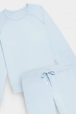 Negative Underwear Lounge Club Crew + Club Jogger In Glacier (Pack)