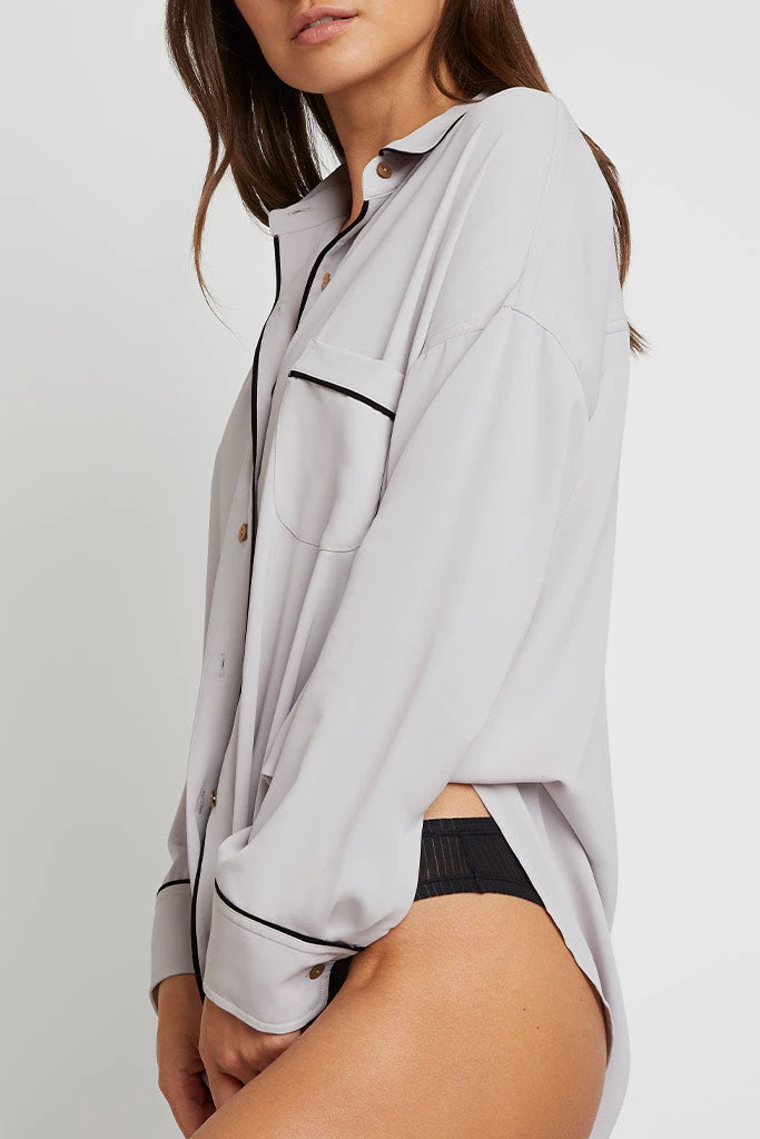 Negative Underwear Supreme Shirt In Moon + Black 3 Negative Underwear Supreme Shirt In Moon + Black