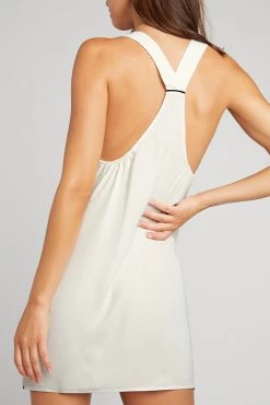 Negative Underwear Supreme Mini Slip In Off White + Black