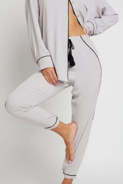 Negative Underwear Lounge Supreme Jogger Pant In Moon + Black