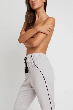 Negative Underwear Lounge Supreme Jogger Pant In Moon + Black