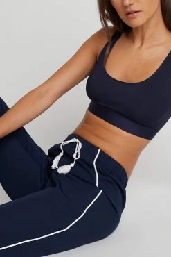 Negative Underwear Lounge Supreme Jogger Pant In Navy + White 7 Negative Underwear Lounge Supreme Jogger Pant In Navy + White