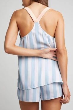 Negative Underwear Best Sellers Supreme Tank In Glacier Stripe